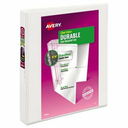 AVERY DENNISON BNDR, DURBLE VIEW 1 IN, WHT 17012